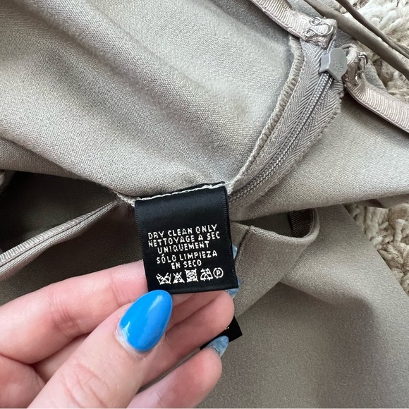 NWT - Ralph Lauren Black Label - Joslyn Wool Wide Leg Pant - Taupe - Picture 6 of 12